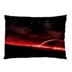 Outer Space Red Stars Star Pillow Case