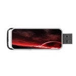 Outer Space Red Stars Star Portable USB Flash (Two Sides) Front