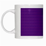 Pattern Violet Purple Background White Mugs