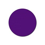 Pattern Violet Purple Background Rubber Round Coaster (4 pack) 