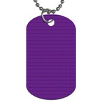Pattern Violet Purple Background Dog Tag (Two Sides)