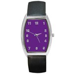 Pattern Violet Purple Background Barrel Style Metal Watch
