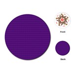Pattern Violet Purple Background Playing Cards (Round) 