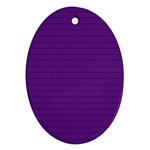 Pattern Violet Purple Background Oval Ornament (Two Sides)