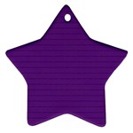 Pattern Violet Purple Background Star Ornament (Two Sides)