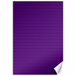 Pattern Violet Purple Background Canvas 12  x 18  