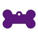 Pattern Violet Purple Background Dog Tag Bone (Two Sides)
