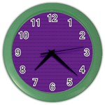 Pattern Violet Purple Background Color Wall Clocks