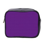 Pattern Violet Purple Background Mini Toiletries Bag 2-Side