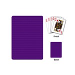 Pattern Violet Purple Background Playing Cards (Mini) 