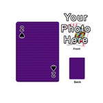 Pattern Violet Purple Background Playing Cards 54 (Mini) 