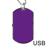 Pattern Violet Purple Background Dog Tag USB Flash (One Side)