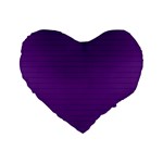Pattern Violet Purple Background Standard 16  Premium Heart Shape Cushions