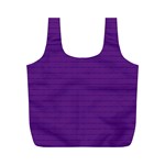 Pattern Violet Purple Background Full Print Recycle Bags (M) 