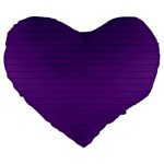 Pattern Violet Purple Background Large 19  Premium Flano Heart Shape Cushions