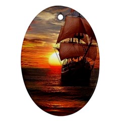 Pirate Ship Ornament (oval) by Sapixe