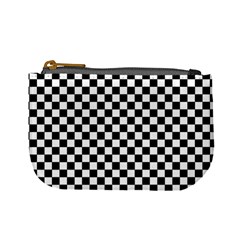 Checker Black And White Mini Coin Purses by jumpercat