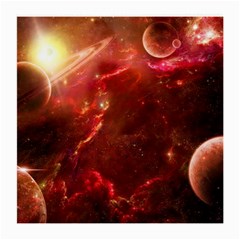 Space Red Medium Glasses Cloth (2-side) by Sapixe