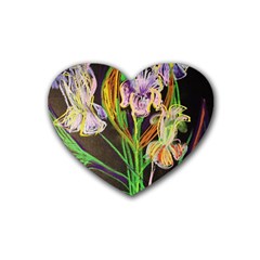 Dscf1378 - Irises On The Black Heart Coaster (4 Pack)  by bestdesignintheworld