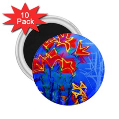 Dscf1433 - Red Lillies 2 25  Magnets (10 Pack)  by bestdesignintheworld