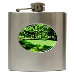 Lake Park 13 Hip Flask (6 Oz) by bestdesignintheworld