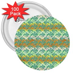 Colorful Tropical Print Pattern 3  Buttons (100 Pack)  by dflcprints