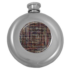 Unique Pattern Round Hip Flask (5 Oz)