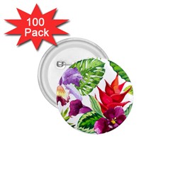 Vector Pattern Tropical 1 75  Buttons (100 Pack) 