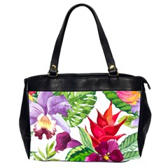 Vector Pattern Tropical Office Handbags (2 Sides) 