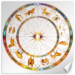 Zodiac  Institute Of Vedic Astrology Canvas 12  X 12   by Sapixe