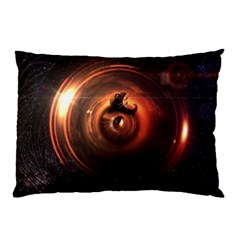 Steampunk Airship Sailing The Stars Of Deep Space Pillow Case by jayaprime