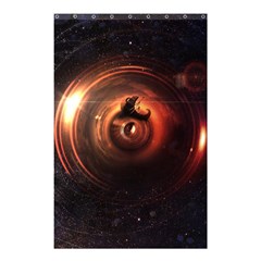 Steampunk Airship Sailing The Stars Of Deep Space Shower Curtain 48  X 72  (small)  by jayaprime