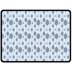 Snowflakes Winter Christmas Card Double Sided Fleece Blanket (large)  by Sapixe