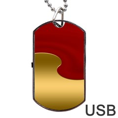 Background Banner Festive Wave Dog Tag Usb Flash (two Sides) by Sapixe