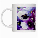 Graphic Background Pansy Easter White Mugs