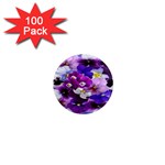 Graphic Background Pansy Easter 1  Mini Magnets (100 pack) 