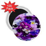 Graphic Background Pansy Easter 2.25  Magnets (100 pack) 