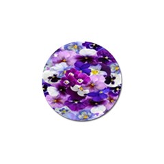 Graphic Background Pansy Easter Golf Ball Marker (10 Pack)