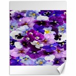 Graphic Background Pansy Easter Canvas 12  x 16  