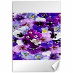 Graphic Background Pansy Easter Canvas 12  x 18  