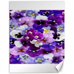 Graphic Background Pansy Easter Canvas 18  x 24  