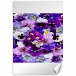 Graphic Background Pansy Easter Canvas 20  x 30  