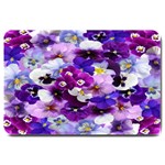 Graphic Background Pansy Easter Large Doormat 