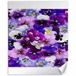 Graphic Background Pansy Easter Canvas 11  x 14  