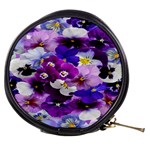 Graphic Background Pansy Easter Mini Makeup Bags