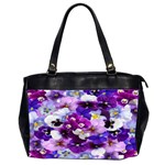 Graphic Background Pansy Easter Office Handbags (2 Sides) 