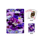 Graphic Background Pansy Easter Playing Cards (Mini) 