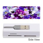 Graphic Background Pansy Easter Memory Card Reader (Stick) 