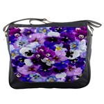 Graphic Background Pansy Easter Messenger Bags