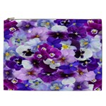 Graphic Background Pansy Easter Cosmetic Bag (XXL) 